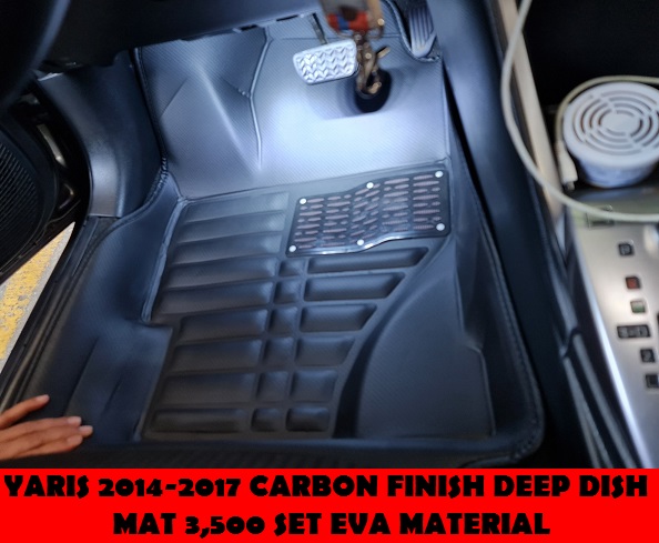 CARBON FINISH DEEP DISH MAT YARIS 2014-2017